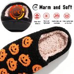 BERANMEY Halloween Slippers for Women Perfect Soft Plush Comfy Warm Slip-On Cute Womens Slippers Indoor Fluffy House Slippers for Women and Men Non-slip Fuzzy Flat Slides - Image 51
