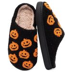 BERANMEY Halloween Slippers for Women Perfect Soft Plush Comfy Warm Slip-On Cute Womens Slippers Indoor Fluffy House Slippers for Women and Men Non-slip Fuzzy Flat Slides - Image 50